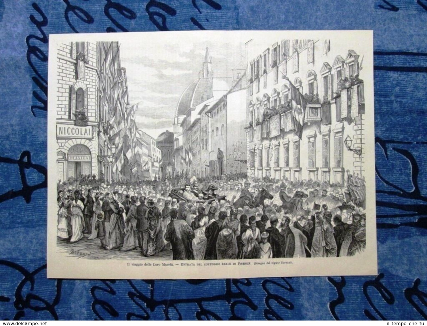 Il viaggio dei Savoia del 1878: Entrata del corteggio reale …