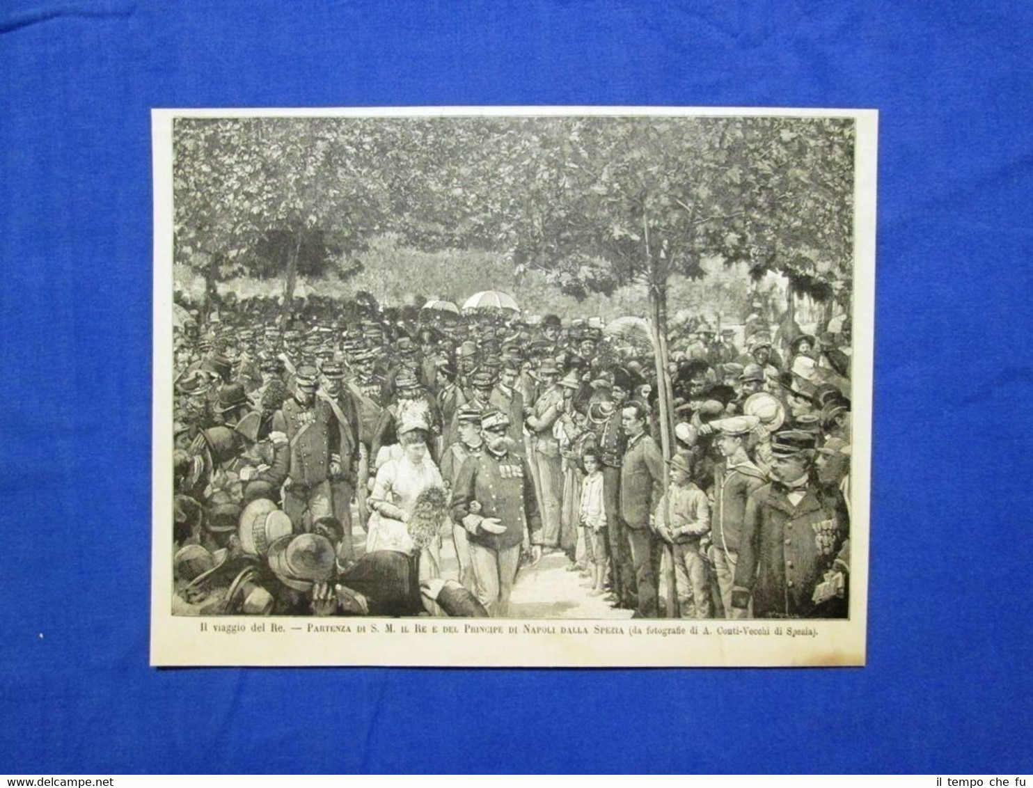 Il viaggio del Re nel 1889: Partenza di Umberto I …