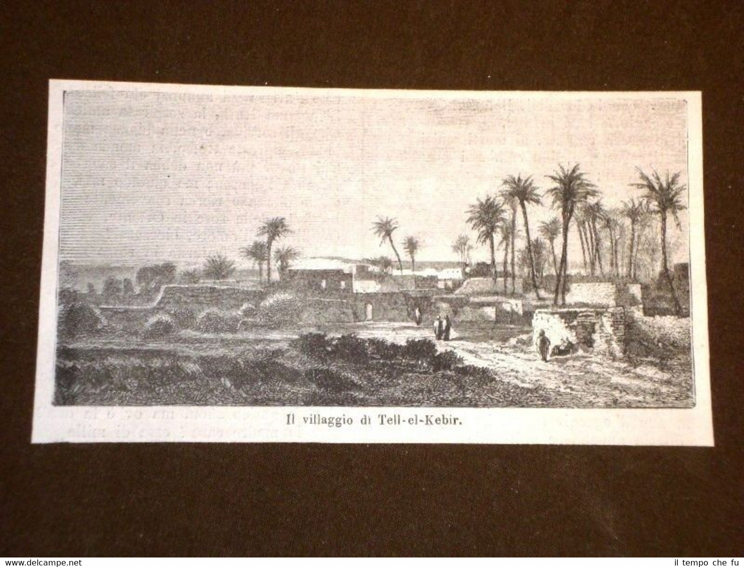 Il Villaggio di Tell al-Kebir nel 1869 Egitto