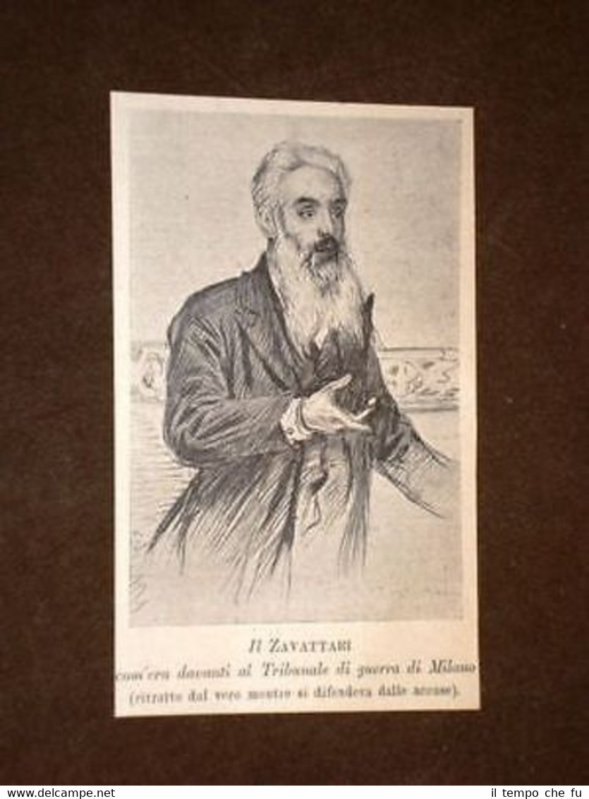 Il Zavattari Innanzi il Tribunale di guerra di Milano