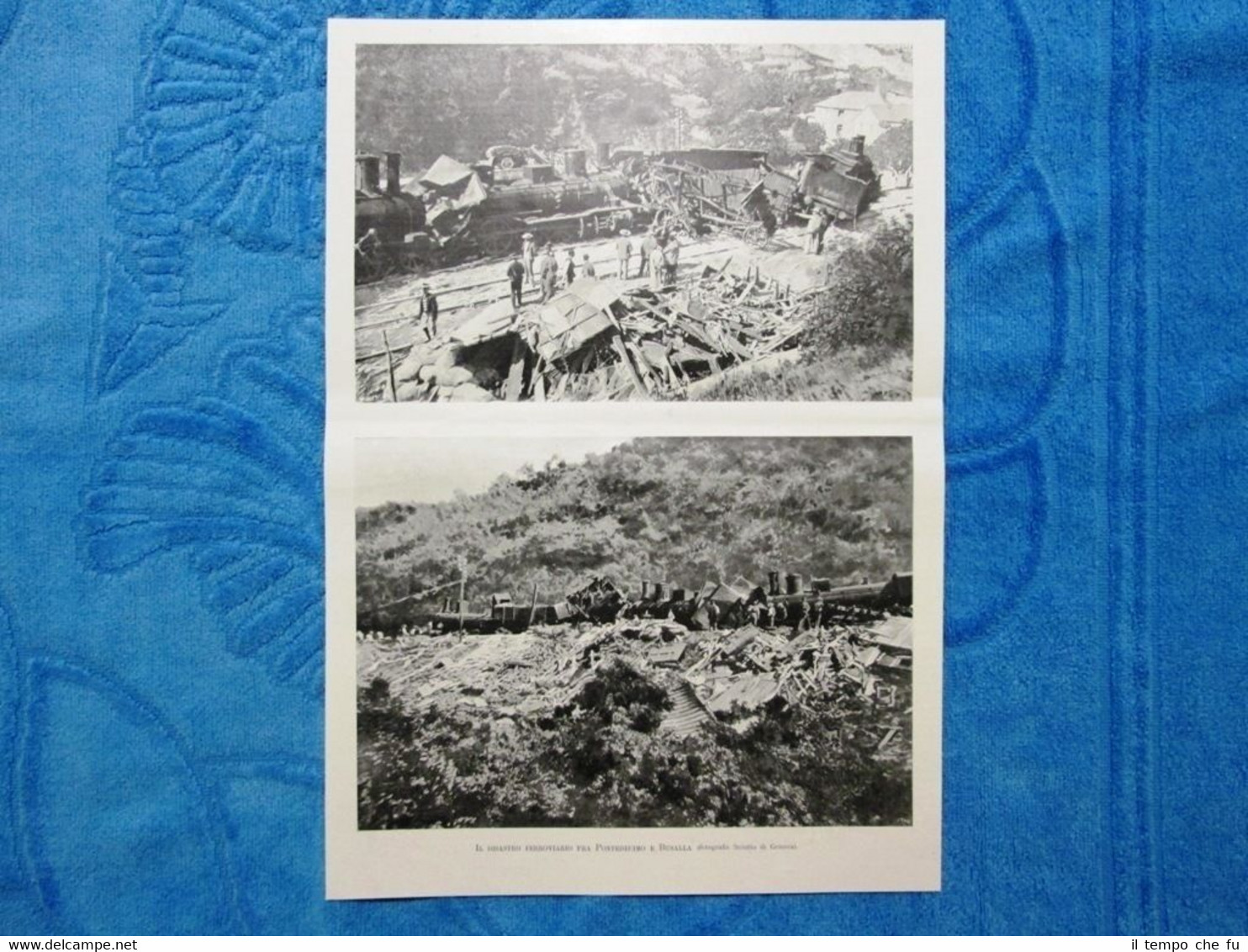 Illustrazione Italiana 1898 - Disastro ferroviario Pontedecimo-Busalla 1898