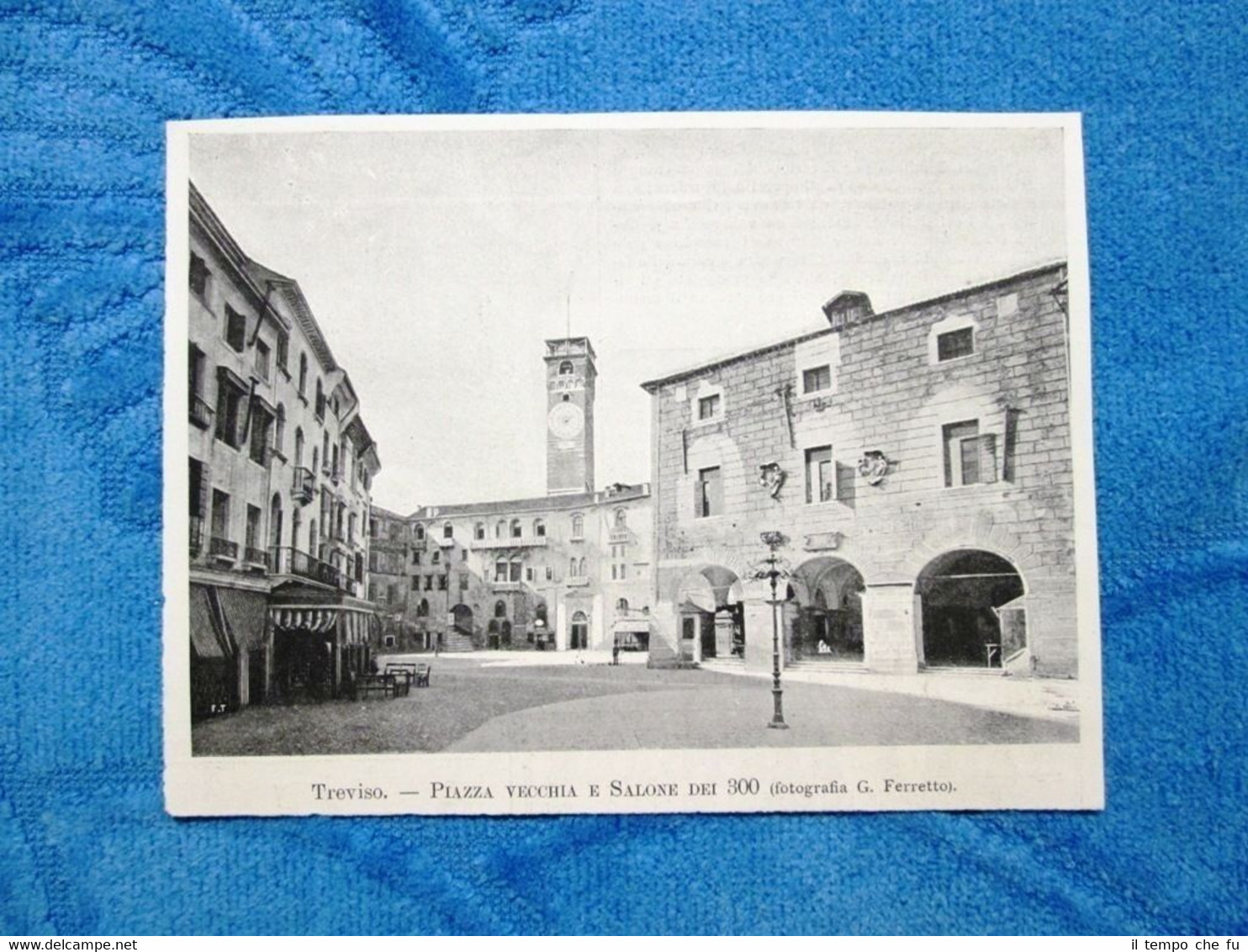 Illustrazione Italiana 1898 - Treviso 1898: Piazza Vecchia e Salone …
