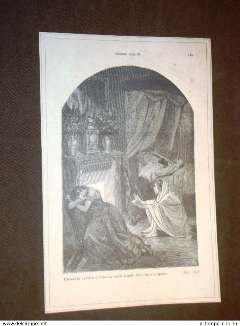 Illustrazione Teresa Raquin di Émile Zola "Camillo sedeva tra i …