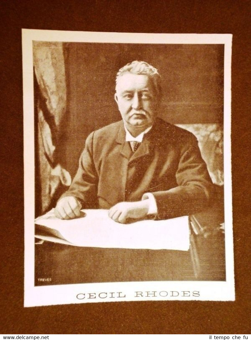Imprenditore Cecil John Rhodes di Bishop's Stortford