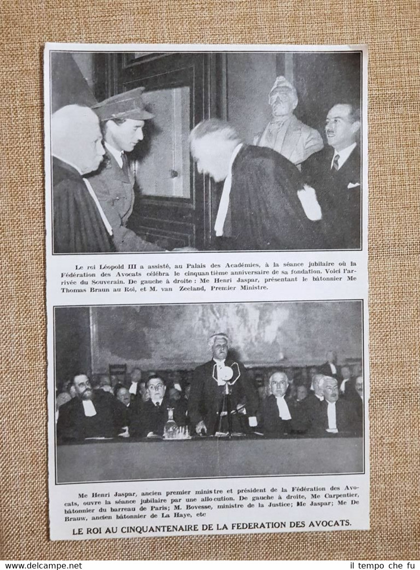 In Belgio nel 1936 Re Leopoldo III ed Henri Jaspar …