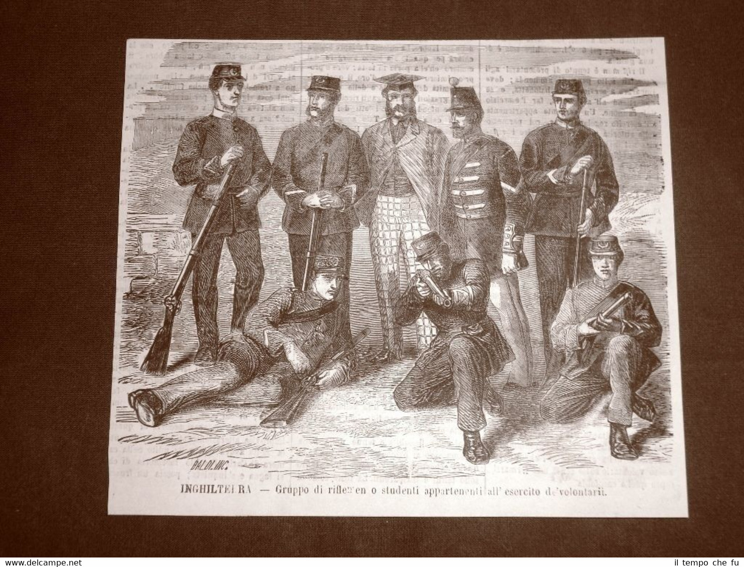 In Inghilterra nel 1865 Studenti appartenenti all'esercito dei volontari