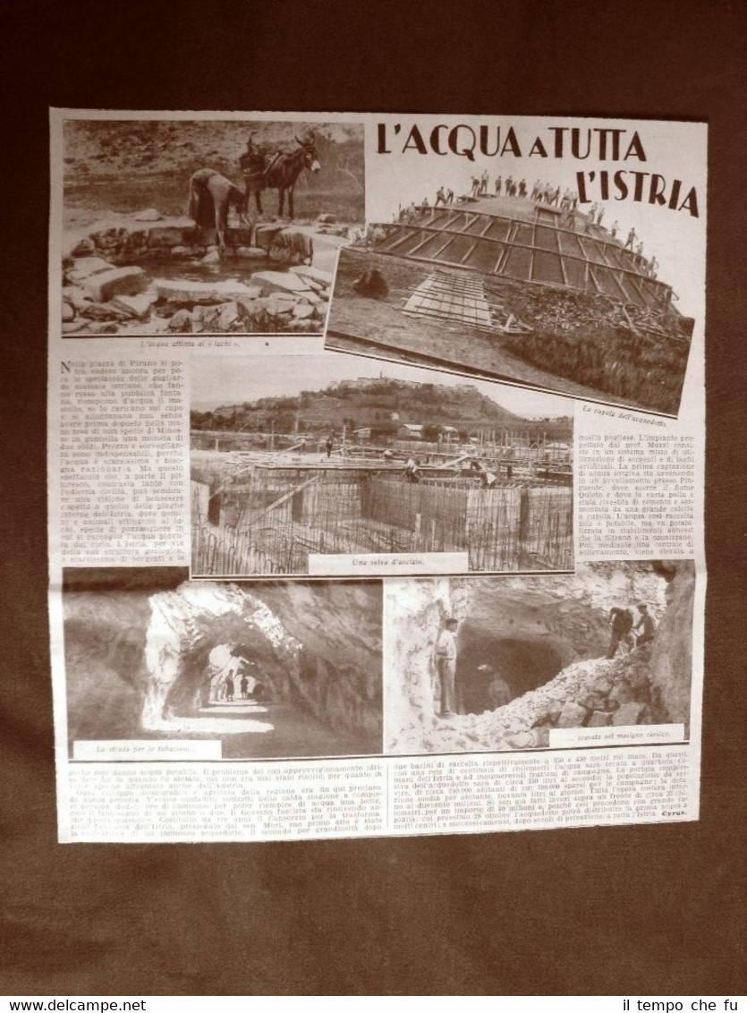 In Istria nel 1933 I lavori per la costruzione del …