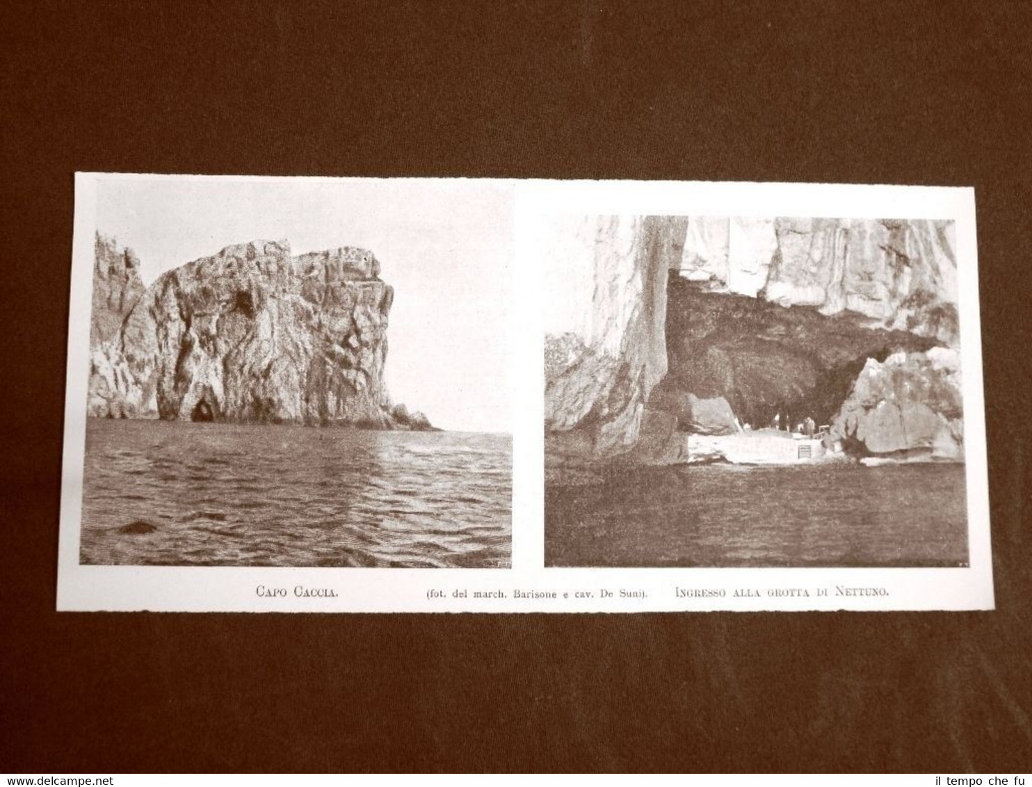 In Sardegna nel 1899 Alghero Capo Caccia e ingresso alla …