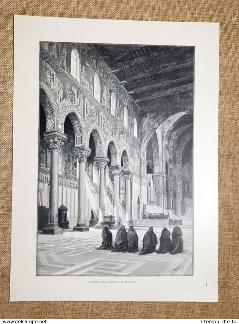 In Sicilia nel 1897 Interno della Basilica di Monreale Gastone …