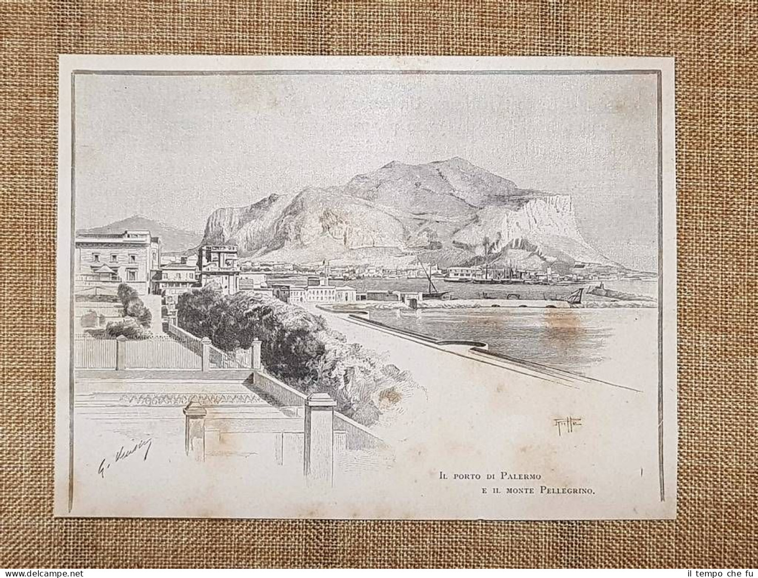 In Sicilia nel 1897 Palermo Porto e Monte Pellegrino Gastone …