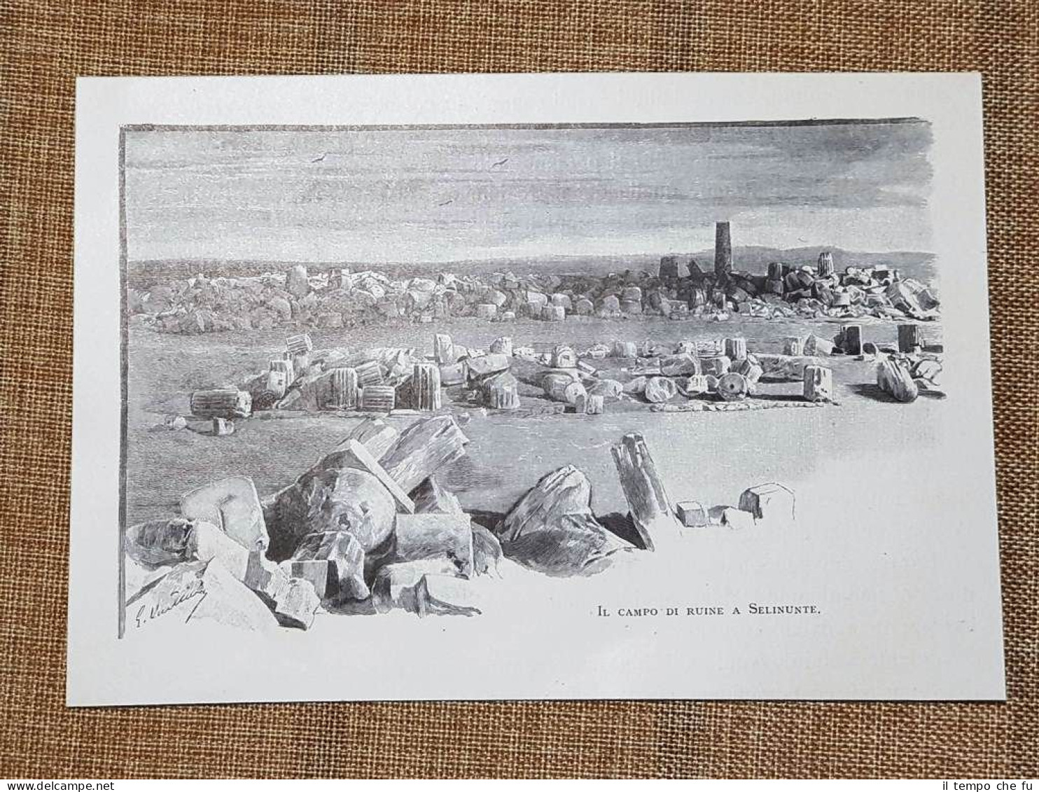 In Sicilia nel 1897 Selinunte Campo di ruine o rovine …