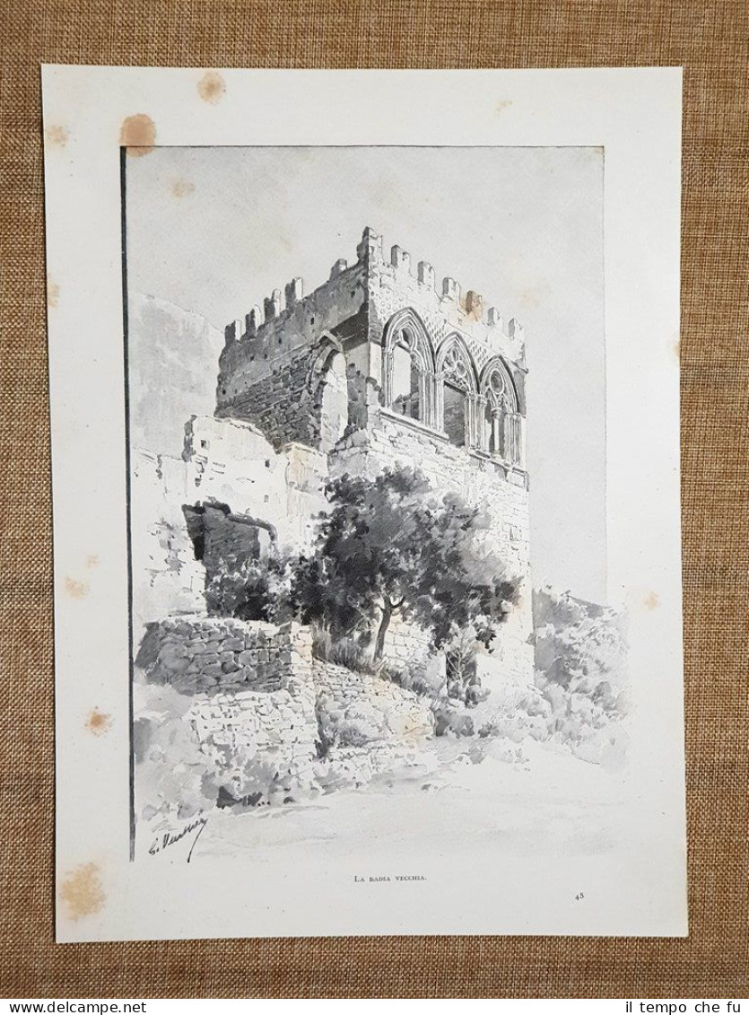 In Sicilia nel 1897 Taormina Palazzo della Badia Vecchia Gastone …