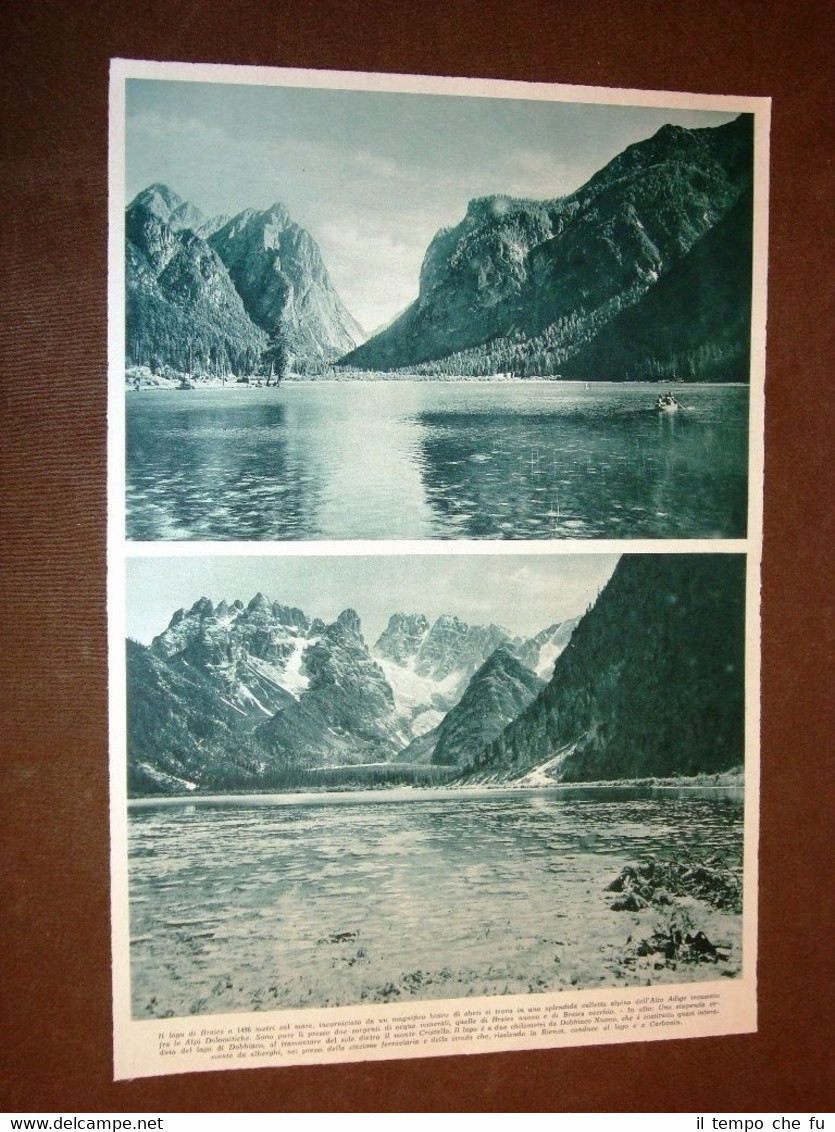 In Trentino nel 1936 Il Lago di Braies tra le …