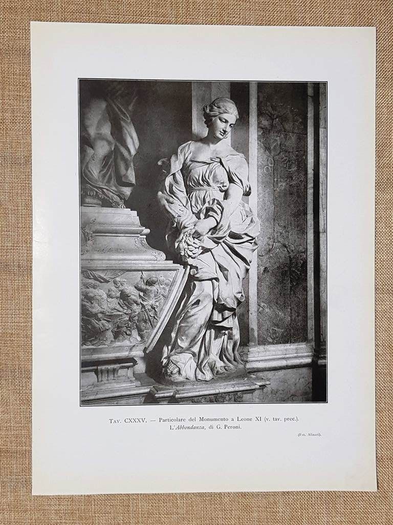 In Vaticano nel 1917 Monumento a Leone XI L'Abbondanza di …