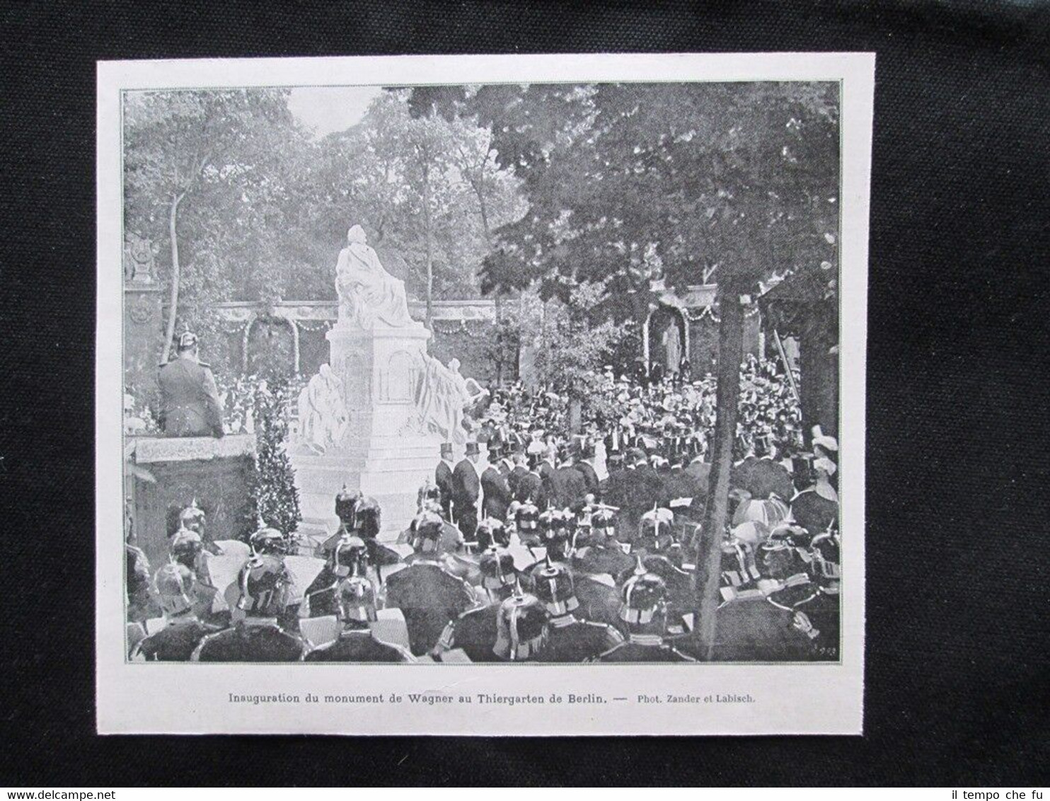 Inaugurazione del monumento di Wagner al Thiergarten di Berlino Stampa …