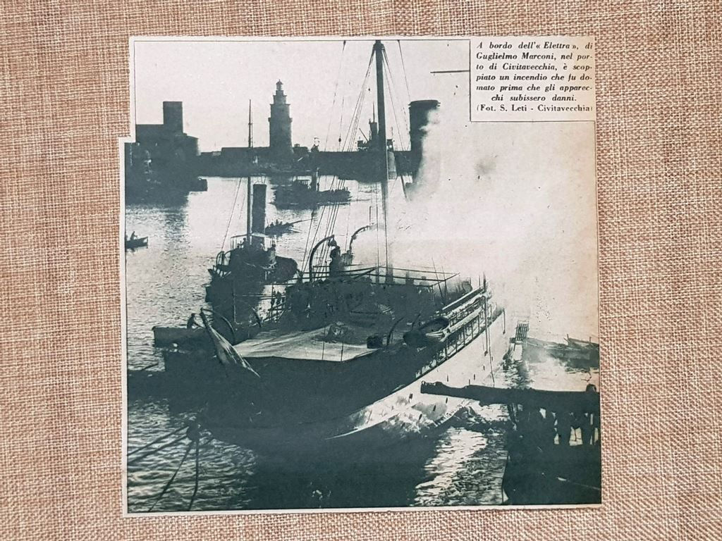 Incendio sull’Elettra nel Porto di Civitavecchia nel 1930 Laboratorio di …