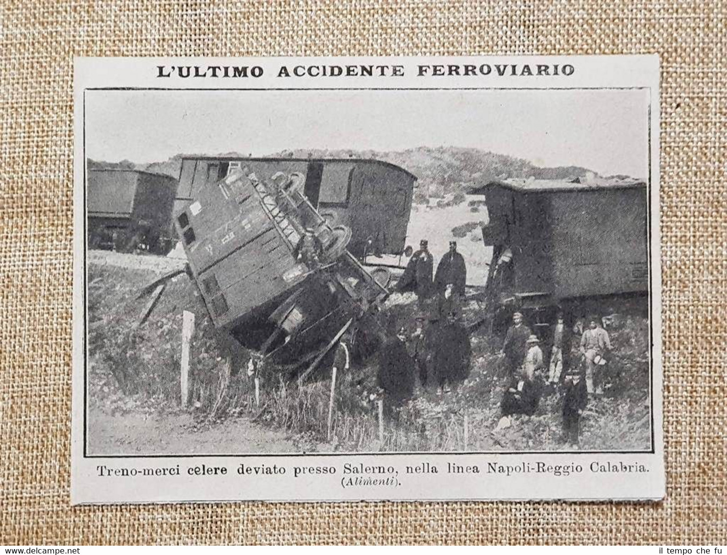 Incidente ferroviario nel 1914 Treno merci sulla linea Napoli - …