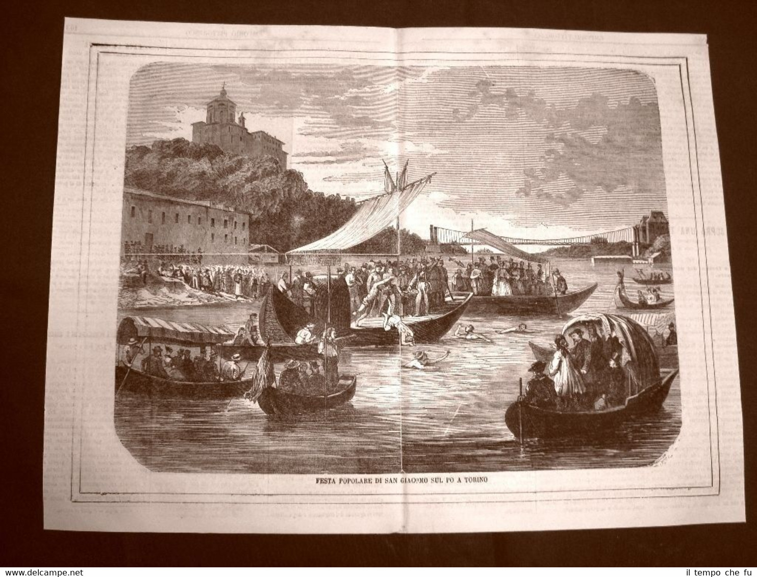 Incisione del 1865 La Festa popolare di San Giacomo sul …