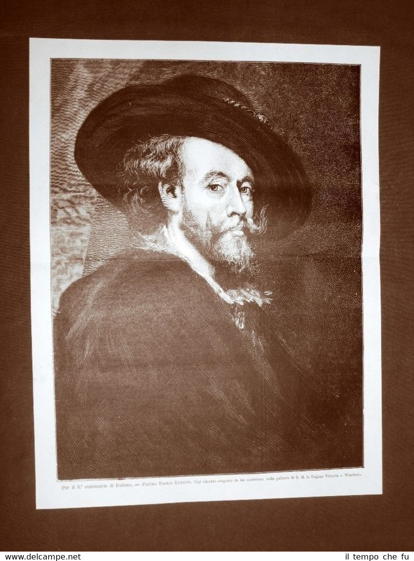 Incisione del 1877 Sir Pieter Paul Rubens Per il 3° …