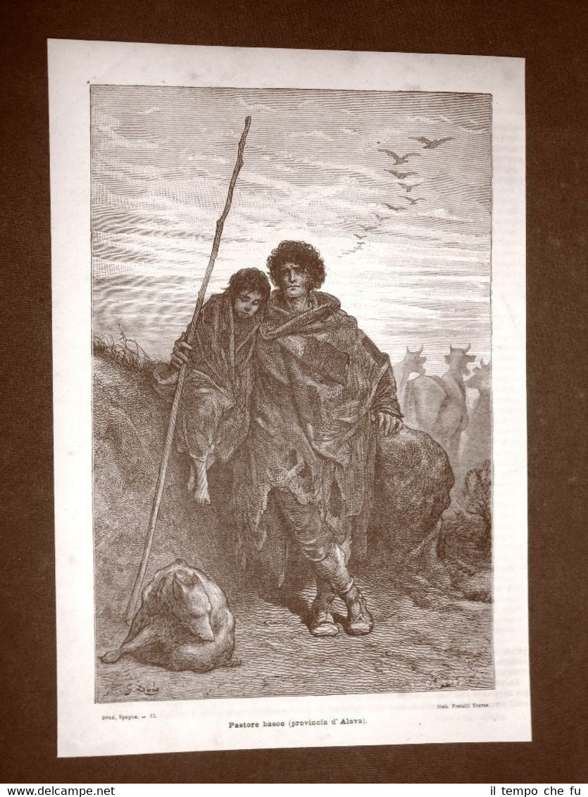 Incisione di Gustave Dorè del 1874 Moda e costume Pastore …