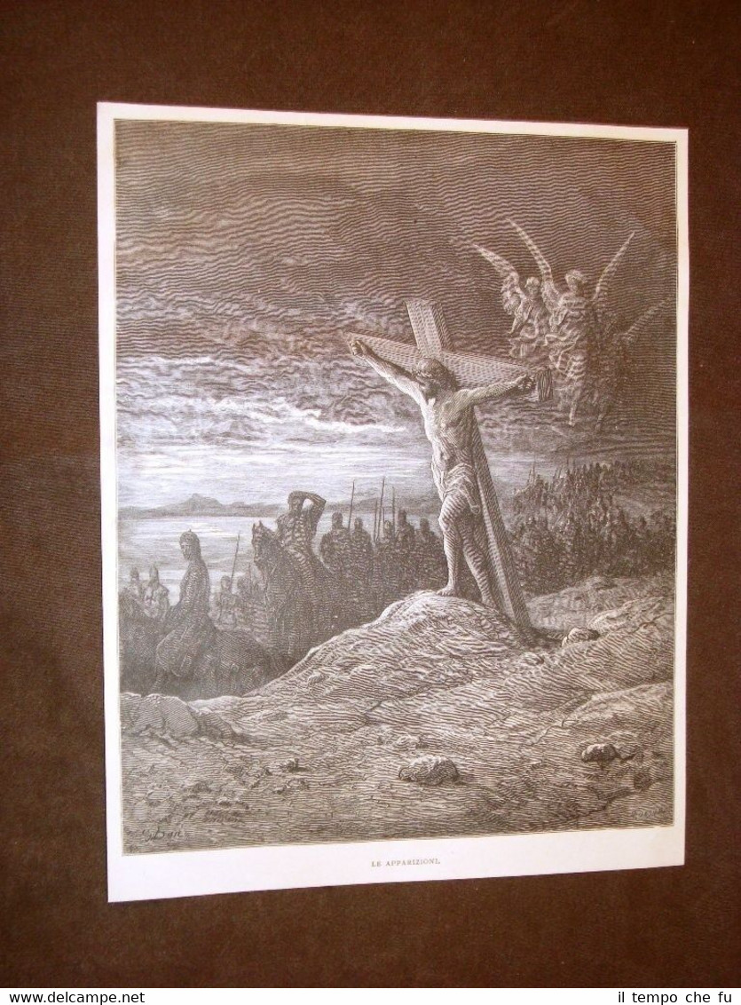 Incisione di Gustave Dorè del 1884 Le apparizioni, Gesù Cristo …