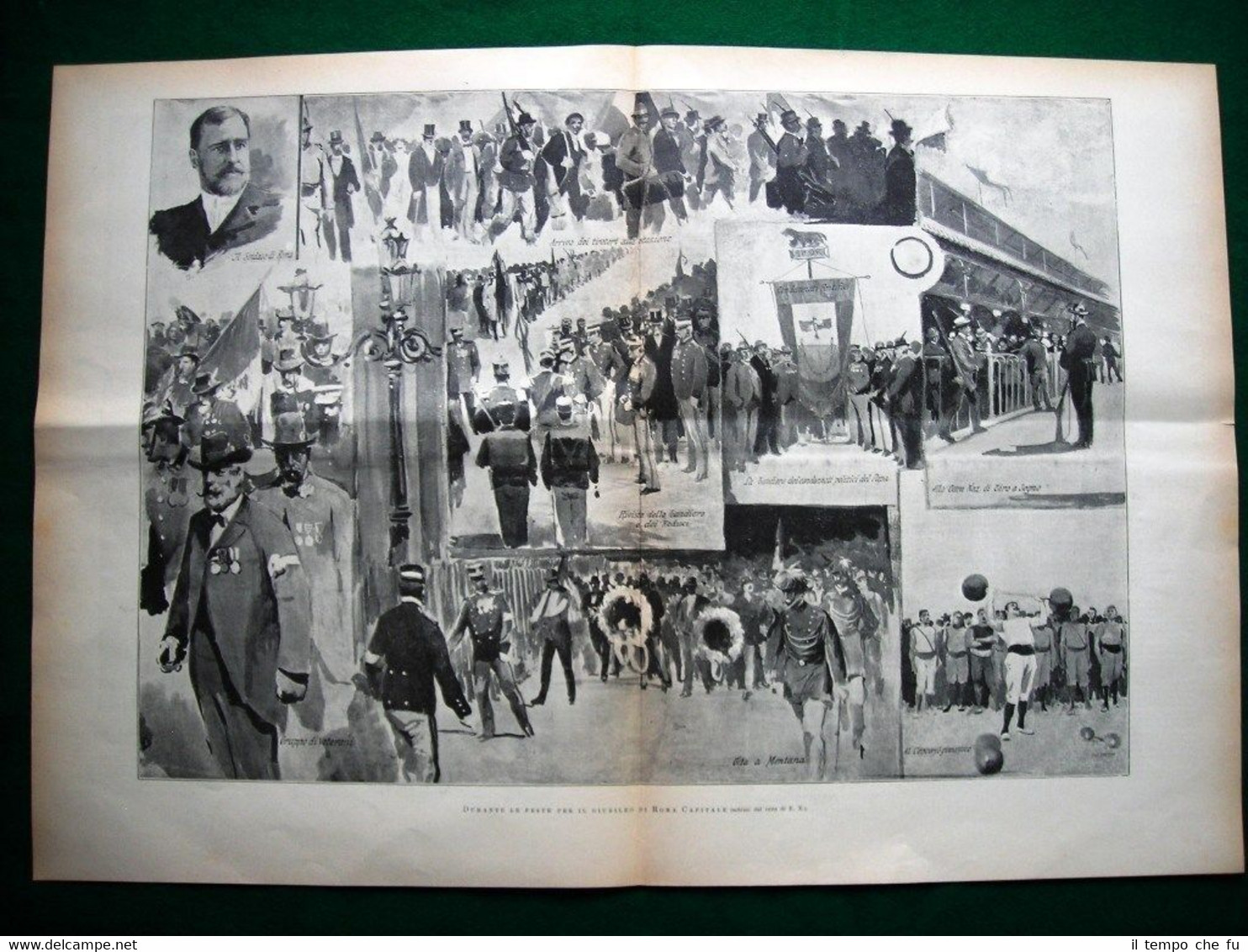 Incisione enorme - Roma1895, feste giubileo + il progetto Quattrini