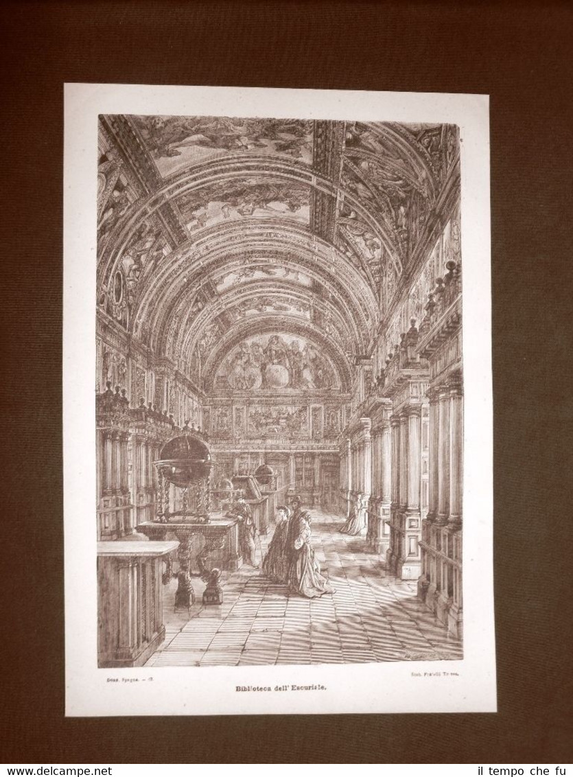 Incisione Gustave Dorè 1874 Biblioteca Monasterio de San Lorenzo de …