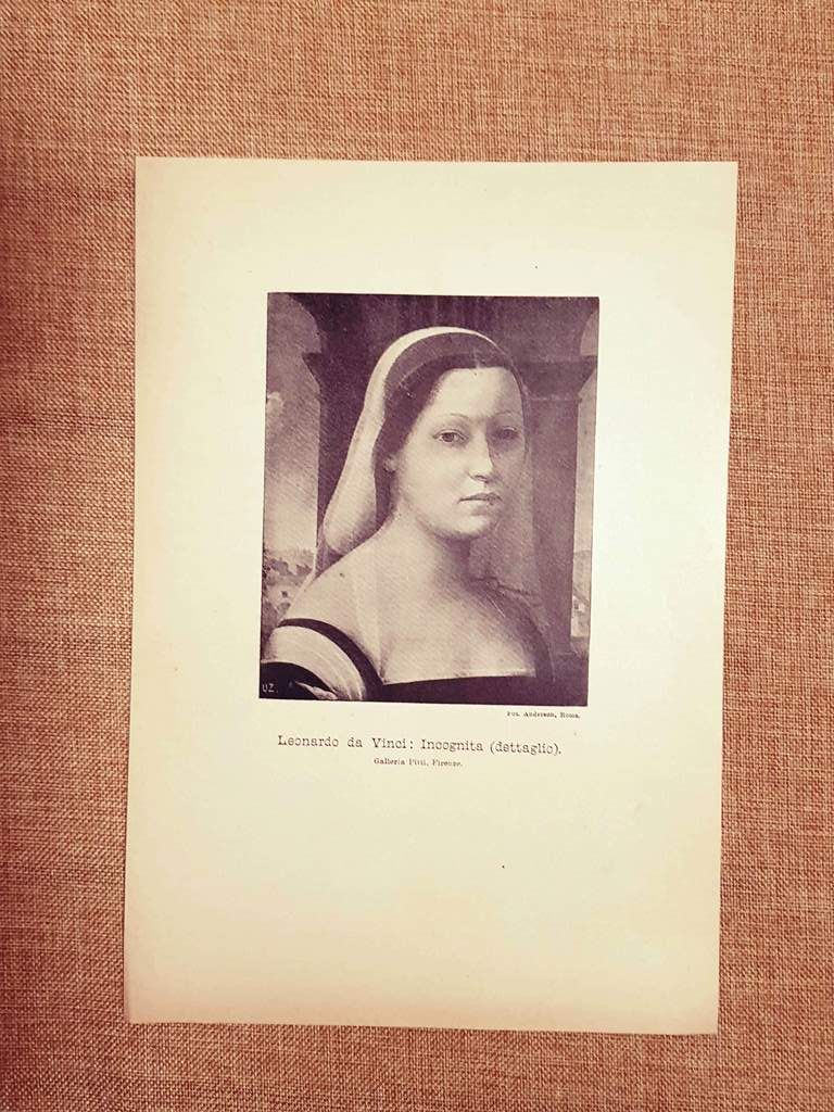 Incognita Dettaglio Quadro di Leonardo da Vinci Galleria Pitti nel …