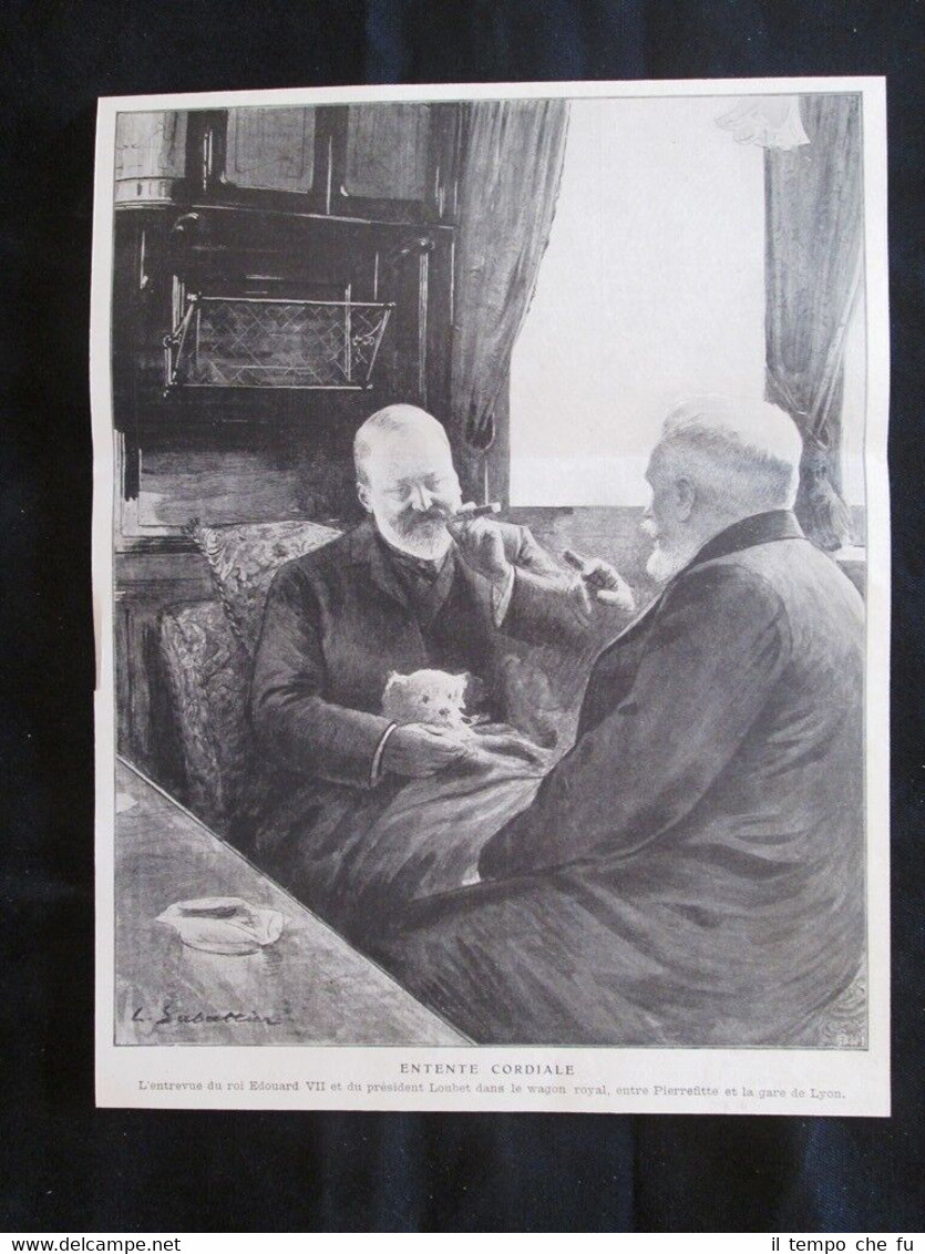 Incontro tra Edoardo VII d'Inghilterra e Presidente Emile Loubet Stampa …