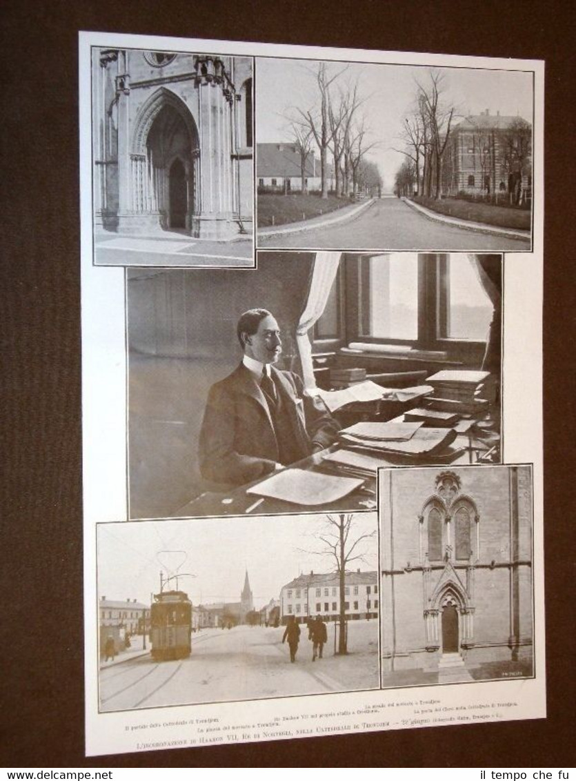 Incoronazione di Haakon VII Re di Norvegia Cattedrale di Trondjem …