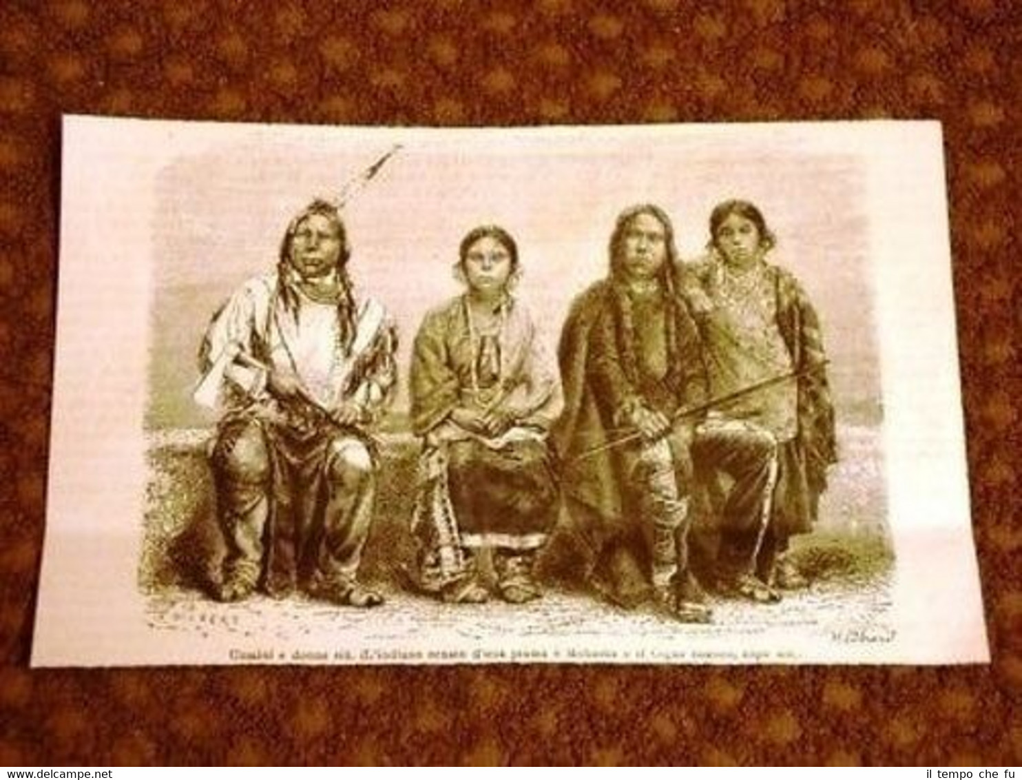 Indiani d'America Uomini e Donne Siù con Mohaska