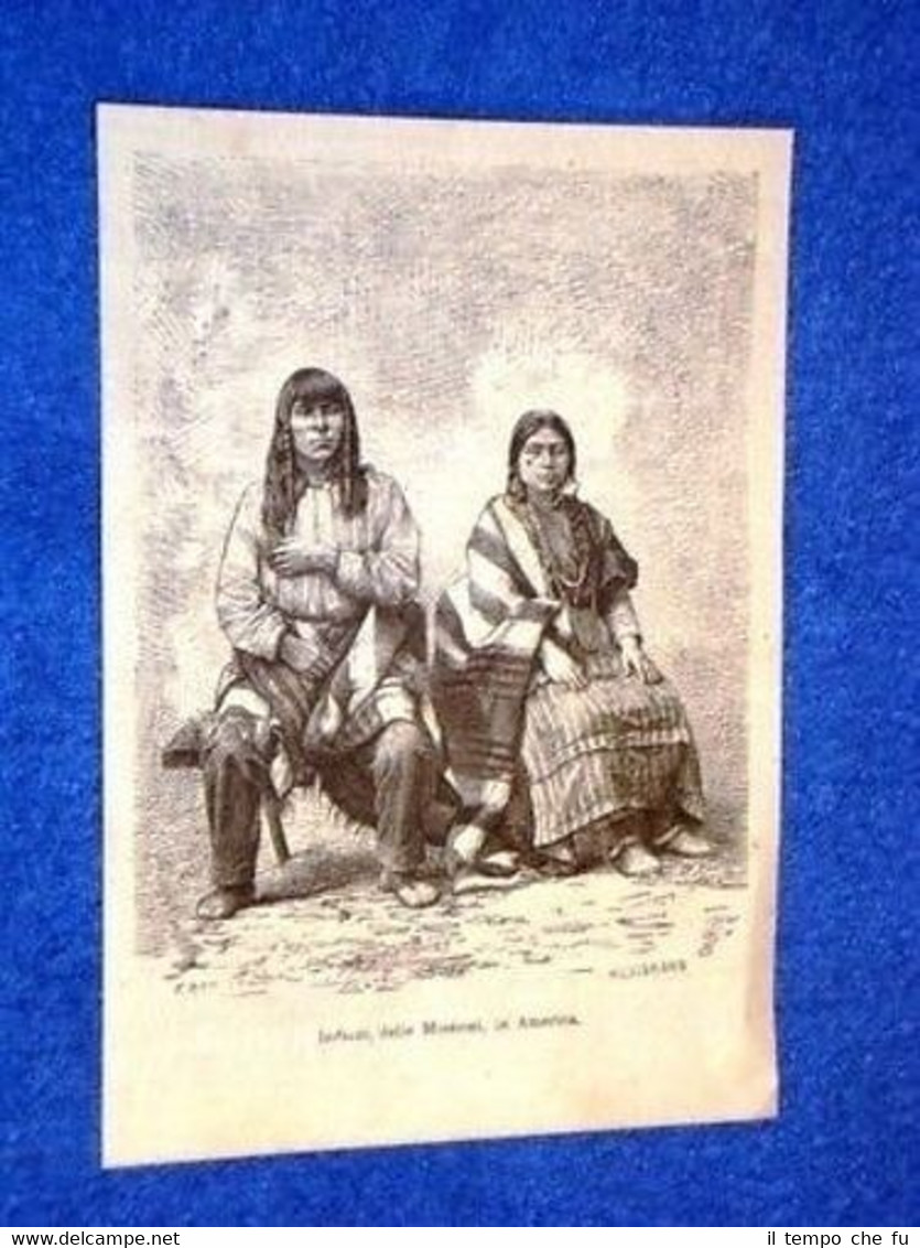 Indiani delle Missioni Uomo e Donna America