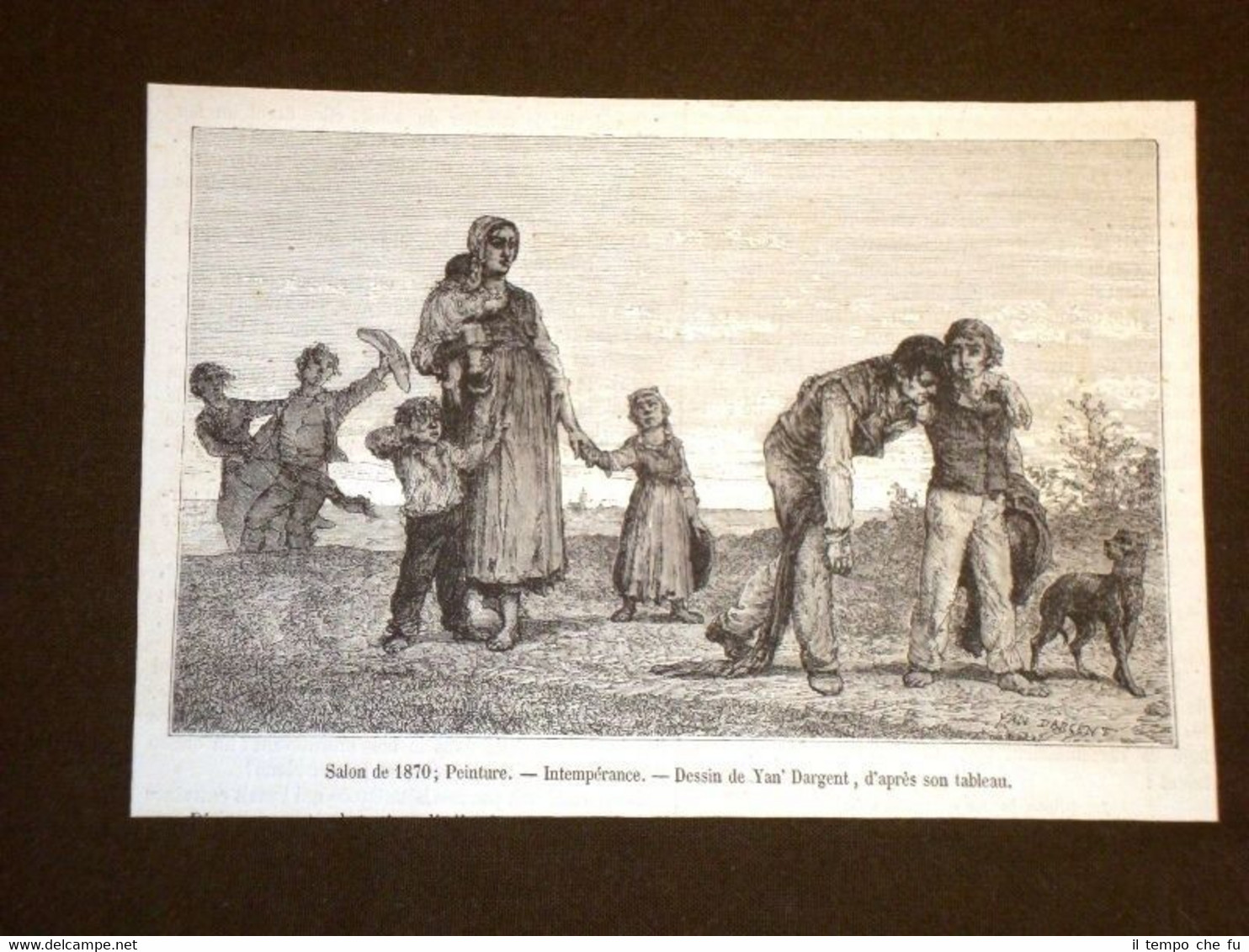 Intemperance Intemperanza Salone di pittura del 1870