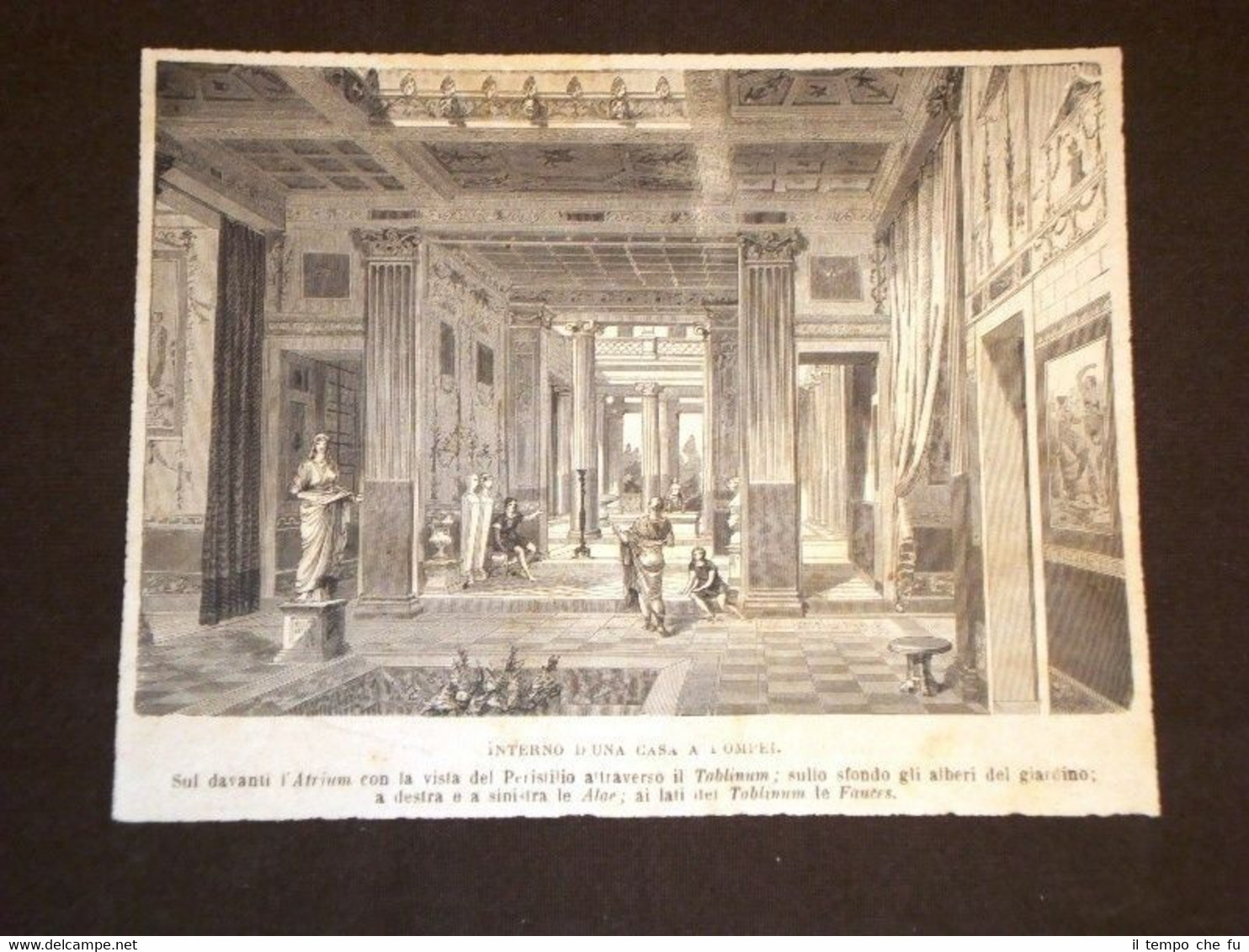 Interno d'una casa a Pompei