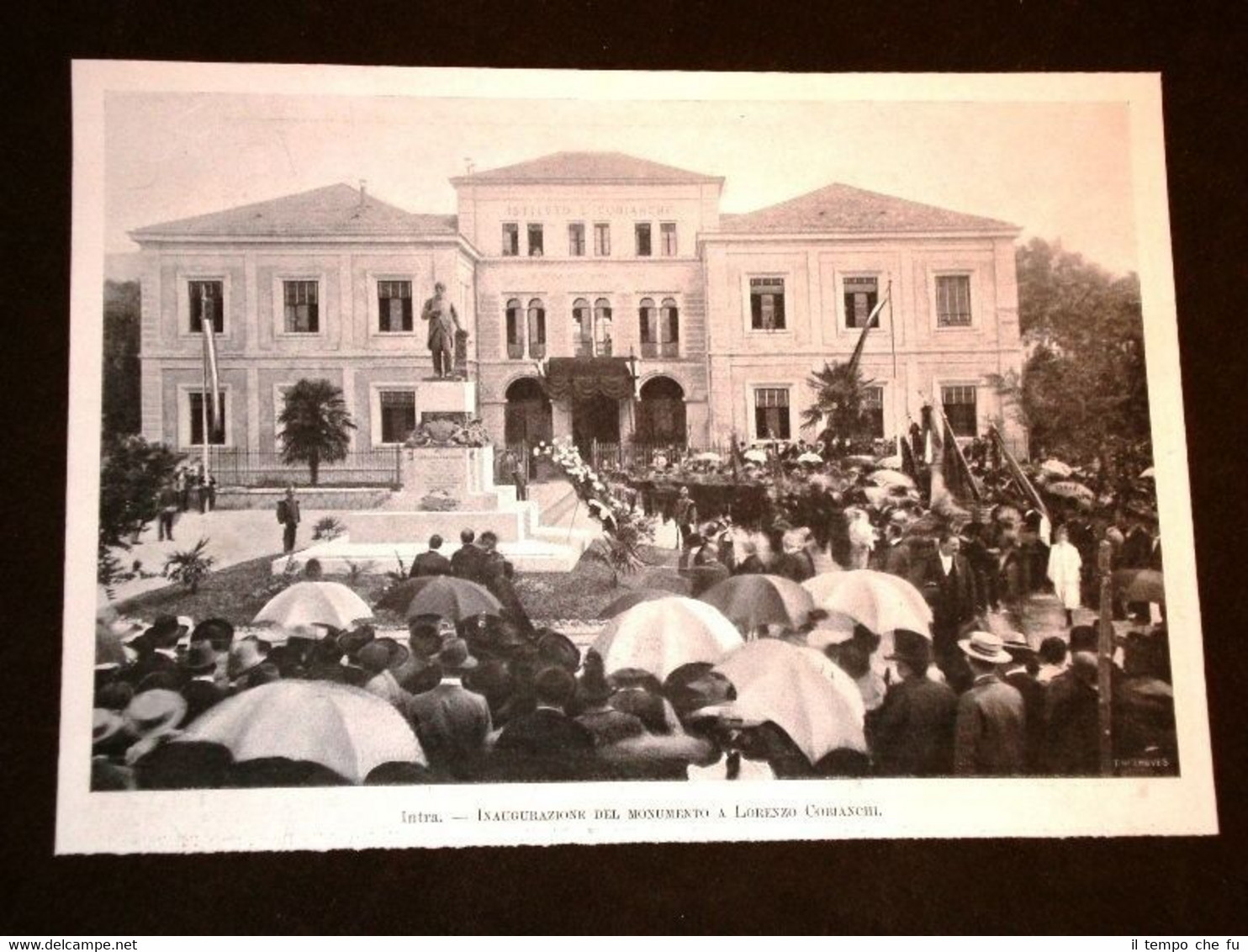 Intra nel 1903 Inaugurazione Monumento a Lorenzo Cobianchi + Regina …