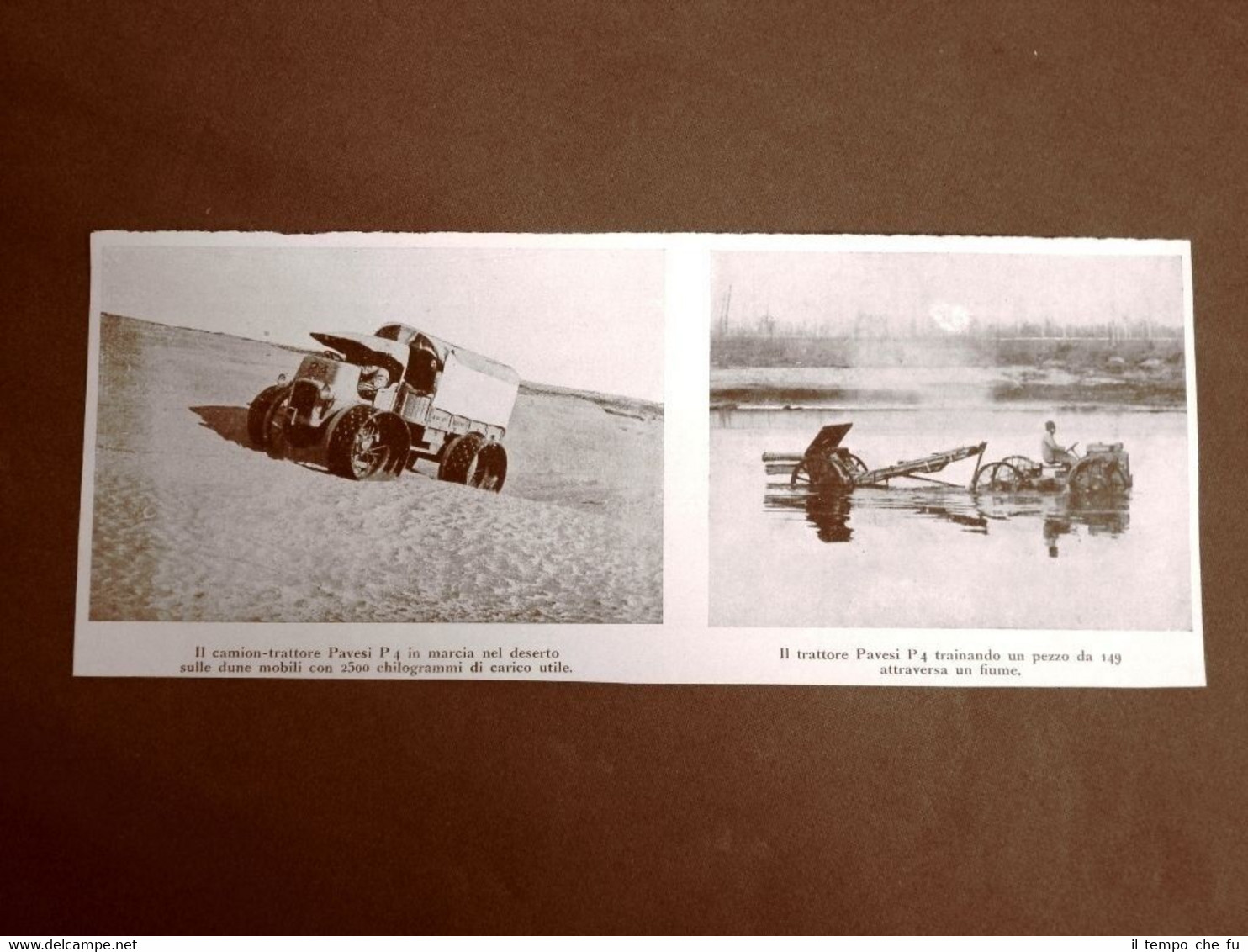Invenzione del 1924 Il camion - trattore Pavesi P4 Nel …