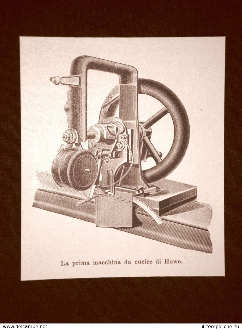 Invenzioni dell'800 La prima macchina da cucire di Howe