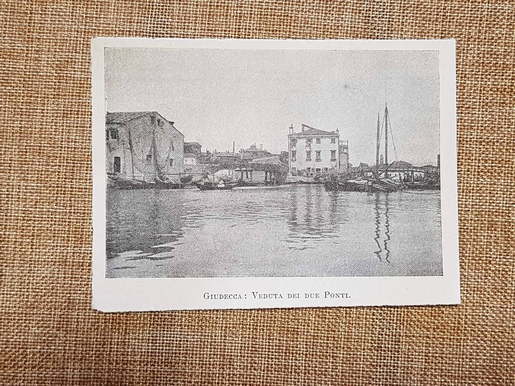 Isola della Giudecca Veduta dei Due Ponti sul Canale Venezia …