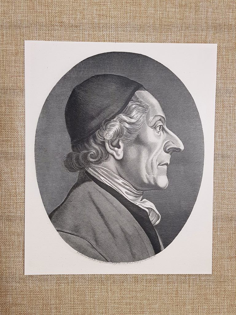 Johann Kaspar Lavater 1741-1801 Fisiognomica Sturm und Drang Incisione del …