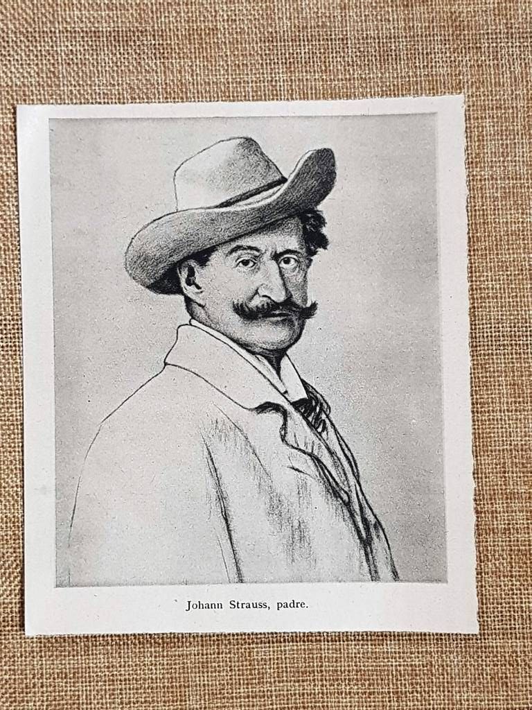Johann Strauss padre Compositore Austria Valzer Marcia di Radetzky Stampa …
