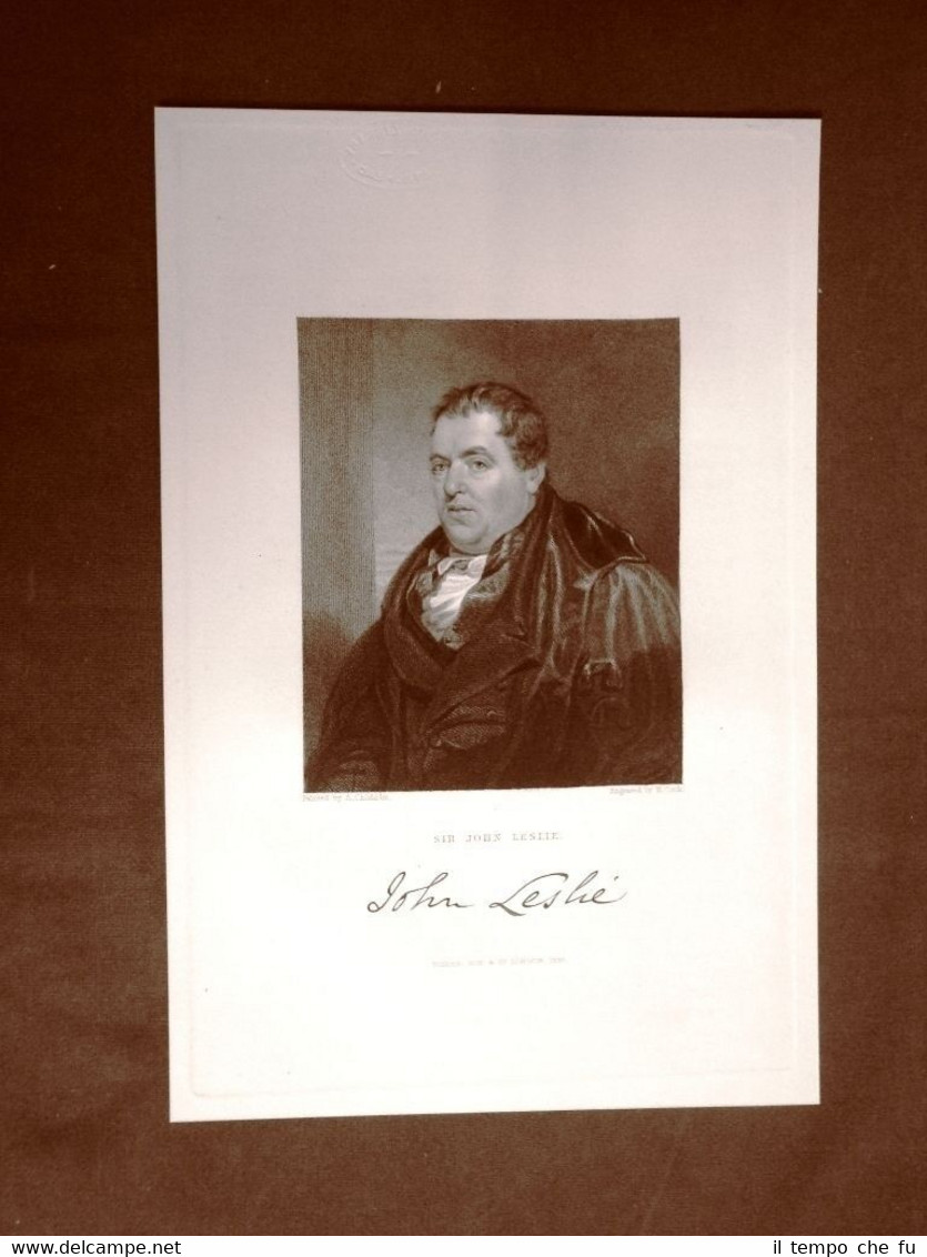 John Leslie Fisico e matematico 10 aprile 1766 – 3 …