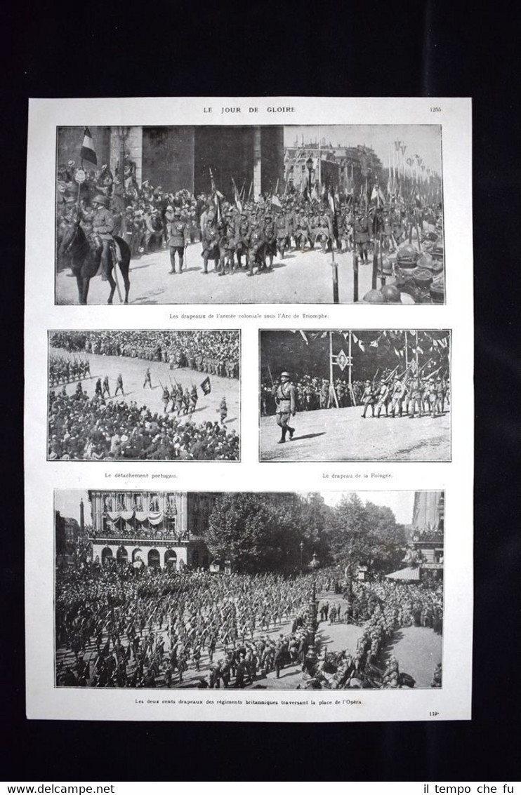 Jour de gloire Drapeaux sous Arc de Triomphe Pologne WW1 …