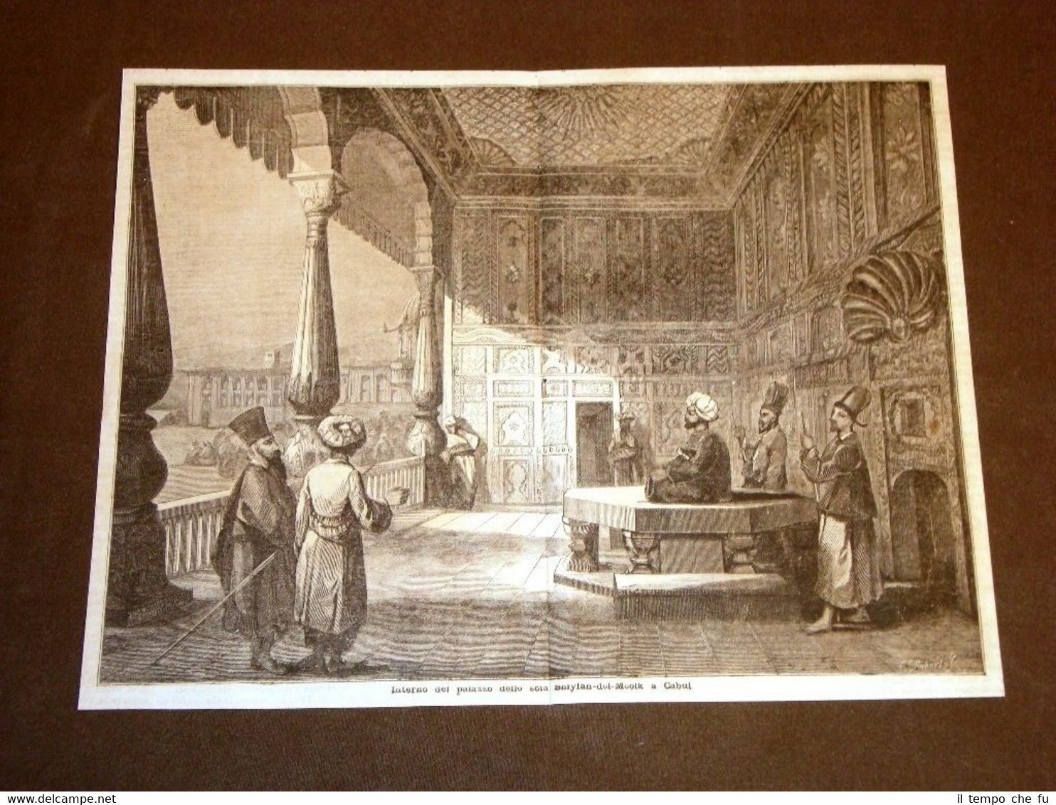 Kabul nel 1878 Interno del palazzo dello Scià Sniylan dol …