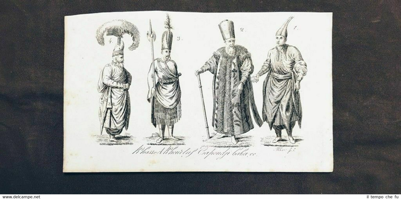 Khass-Akhourlus, Capoudji-baba Impero Ottomano Acquaforte del 1830 G.Ferrario