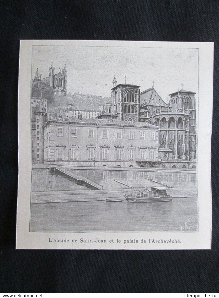 L’abside di Saint Jean e il palazzo dell’Arcivescovo a Lione …