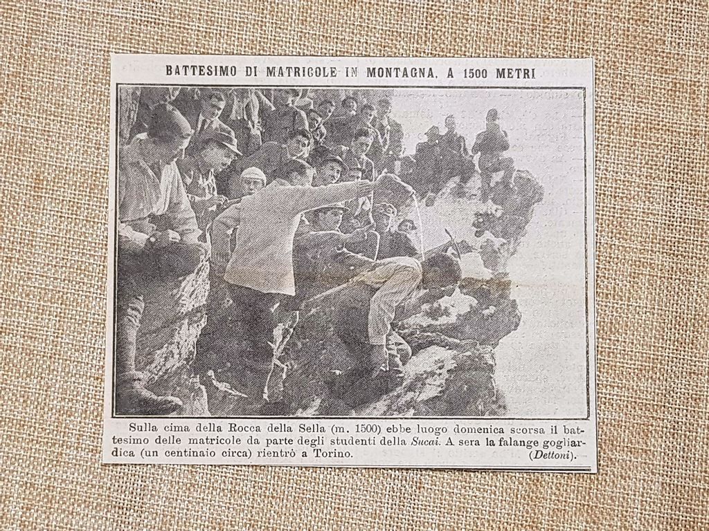 L'Alpinismo in Italia nel 1914 Sulla Rocca della Sella Battesimo …