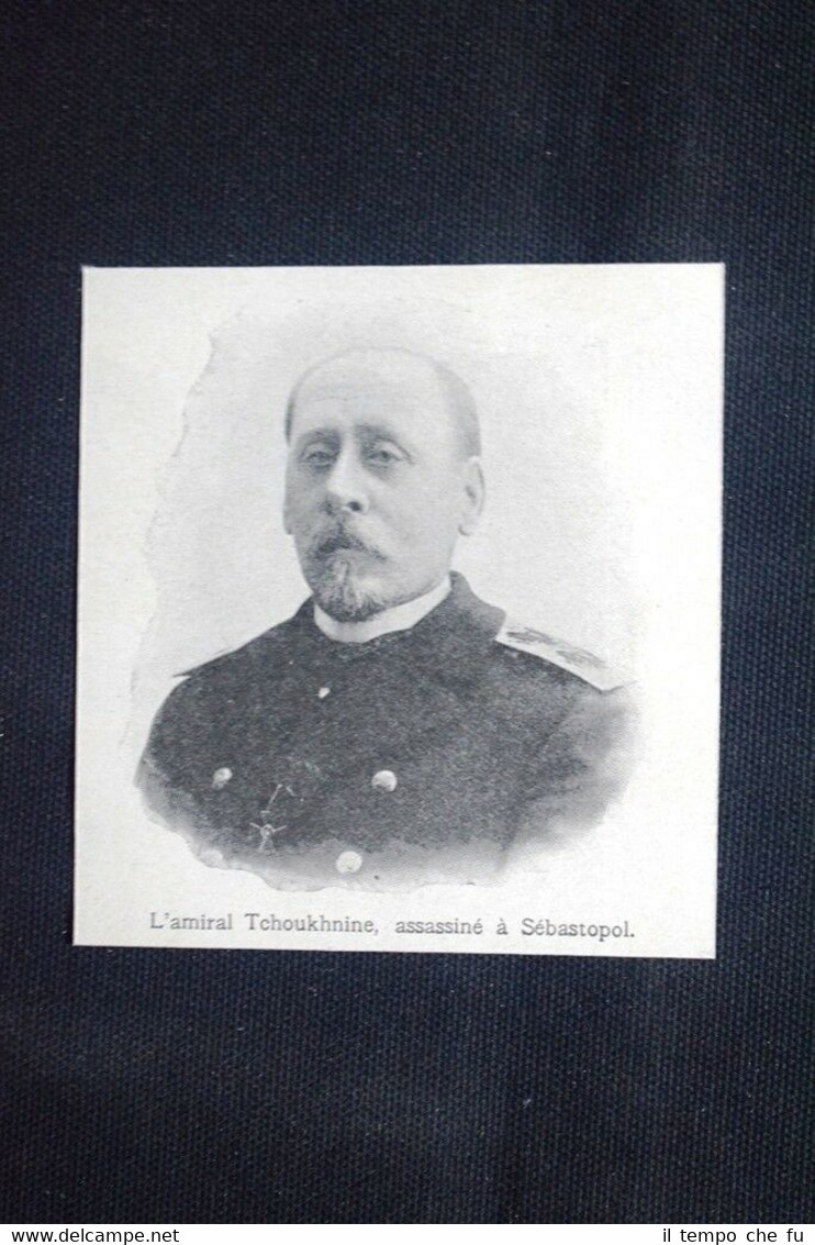 L'ammiraglio G. P. Tchoukhnine, assassinato a Sebastopoli il 28 giugno …