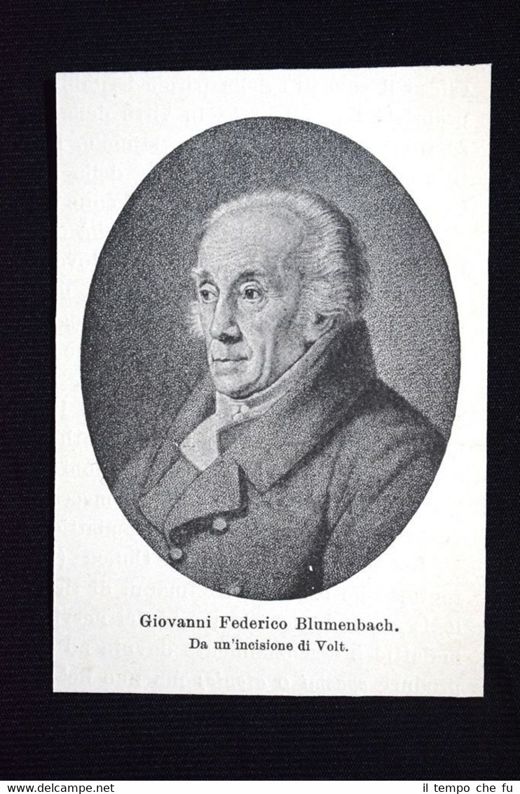 L'antropologo tedesco Johann Friedrich Blumenbach