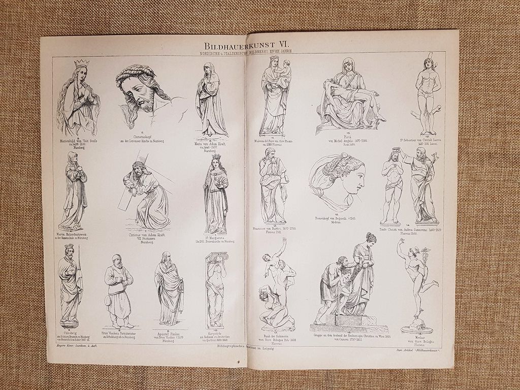 L'arte scultorea o sculture celebri nel mondo Tavola del 1890 …