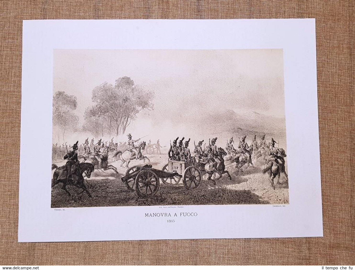 L'artiglieria in Italia nell'800 Composizione di una manovra a fuoco …